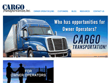 Tablet Screenshot of cargotransportationinc.com